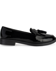 Mocasin Negro Dama Piso Motitas Casual Moda Zapato Mujer Formal 4030034