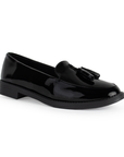 Mocasin Negro Dama Piso Motitas Casual Moda Zapato Mujer Formal 4030034