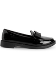 Mocasín Negro Mujer Piso Casual Puntal Elegante Moda Dama 4030054