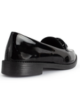 Mocasin Negro Casual Dama Piso Cadena Zapato Elegante Moda 4030075