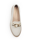 Mocasin Beige Dama Casual Piso Basico Elegante Cadena 4030095