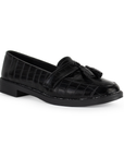 Mocasin Negro Mujer Motitas Casual Piso Casual Moda Dama Elegante 4030098