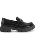 Mocasines Negro Mujer Herraje Casual Cómodo Suela Chunky4760094
