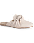 Mules Beige Dama Nudo Flats Destalonado Piso Casual Elegante 1750241