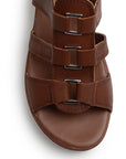Sandalia Cafe Mujer Plataforma Baja Casual Tiras Resorte Moda 4810075