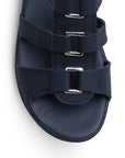 Sandalia Marino Mujer Plataforma Baja Casual Tiras Resorte Moda 4810076