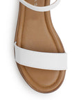 Sandalia Blanco Plataforma Comoda Moda Mujer Confort Casual Moda 3950105