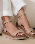 Sandalia Maquillaje Plataforma Comoda Moda Mujer Confort Casual Moda 3950107