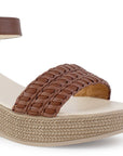 Sandalia Cafe De Plataforma Tira Trenzada Moda Casual Pulsera 3201469