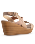 Plataforma Maquillaje Sandalia Tira Doble Punta Abierta Pulsera 3402604