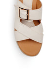 Plataforma Beige Casual Elegante Detalle Hebilla Moda Sandalia 3402836