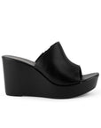 Sandalia Negro De Plataforma Mujer Casual Moda Elegante 3402947