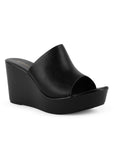 Sandalia Negro De Plataforma Mujer Casual Moda Elegante 3402947