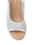 Sandalias Blanco Plataforma Mujer Comodas Casual Verano Confort 4910011