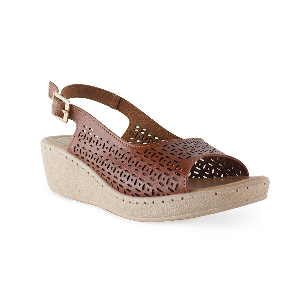 Sandalias Cafe Plataforma Mujer Comodas Casual Verano