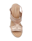 Sandalias Oro Rosa Casual Mujer Confort Diario Elegante y Ligero Moda 4910014