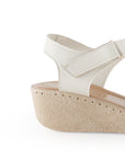 Sandalias Beige Mujer Diseño Perforado Casual Plataforma Baja Moda 4910018