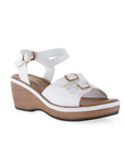 Plataforma Blanco Dama Sandalia Hebillas Pulsera Comoda Casual4910022