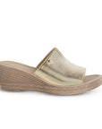 Plataforma Oro Alta Casual Mujer Comoda Playa Elegante Dama 4910033