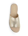 Plataforma Oro Alta Casual Mujer Comoda Playa Elegante Dama 4910033