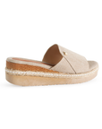 Sandalia Beige Mujer Plataforma Ligera Casual Verano Moda 2870201