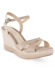Plataforma Maquillaje Beige Mujer Yute Casual Moda Tira Doble Comoda Pulsera 2870210