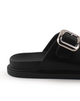 Sandalias Negro Casual Hebillas Confort Tendencia Dama 4900010