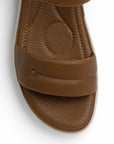 Sandalia Cafe Dama Doble Tira Ajuste Velcro Confort Casual Verano 4900028