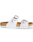 Sandalia Blanco Playa Mujer Doble Hebilla Casual Comoda 3700010