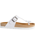 Sandalia Blanco Playa Mujer Casual Pata De Gallo Moda Premium 3700021