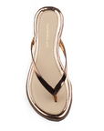 Sandalias Oro Rosa Playeras Mujer Comodas Moda Dama Casual Verano 530498