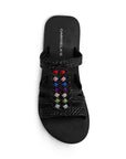 Sandalia Negro Mujer Casual Tiras Trenzadas Moda Plataforma Comoda 3201427