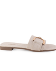 Sandalia Beige Casual Herraje Piso Dama Moda 4550065