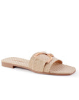 Sandalias Beige Casual Herraje Piso Moda Mujer 4550067