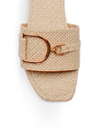 Sandalias Beige Casual Herraje Piso Moda Mujer 4550067