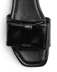 Sandalia Negro Dama Piso Moño Casual Elegante Moda Verano Mujer 4930072