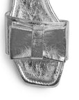 Sandalia Plata Dama Piso Moño Casual Elegante Moda Verano Mujer 4930075