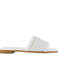 Sandalia Blanco Malla Mujer Moda Casual Pedreria 1710626