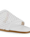 Sandalia Blanco Malla Mujer Moda Casual Pedreria 1710626