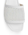 Sandalia Blanco Malla Mujer Moda Casual Pedreria 1710626