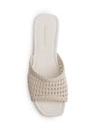 Sandalia Beige Piso Casual Dama Tejida Moda Verano 1710627