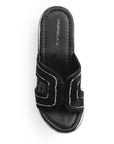Sandalias Negro Plataformas Mujer Elegantes Altas Brillantes Moda 3402761