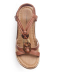 Sandalias Cafe con Plataforma Alta Estilo Casual Sofisticado Moda 3402766