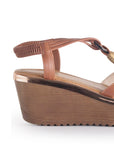 Sandalias Cafe con Plataforma Alta Estilo Casual Sofisticado Moda 3402766