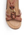 Sandalias Cafe con Plataforma Alta Estilo Casual Sofisticado Moda 3402766