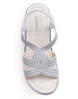 Sandalias Beige Con PedrerIa Y Plataforma Fiesta Elegante Mujer 3402771