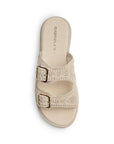 Sandalias Beige Mujer Diseño Perforado Casual Plataforma Baja Moda 3402934