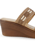 Sandalia Cafe Mujer Pedreria Brillante Plataforma Moda Formal 3402951