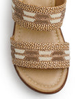 Sandalia Cafe Mujer Pedreria Brillante Plataforma Moda Formal 3402951