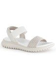 Sandalias Beige Mujer Confort Pulsera Elástica Casual Moda 4870016